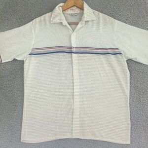 Christopher Esber White Shirt with Blue and Red Accents